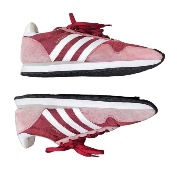 Adidas Originals Men's Haven Sneakers Red - Size 11.5 - Picture 2 of 8